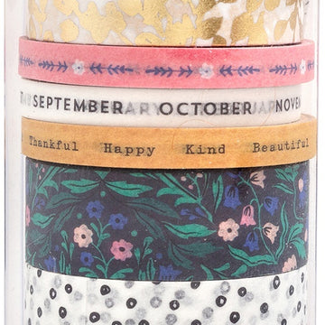 American Crafts Maggie Holmes Day-To-Day Planner Washi Tape 8/Pkg - Calendar