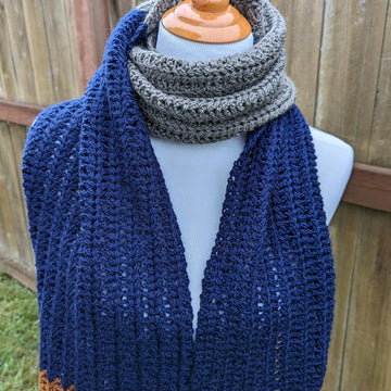 Wide Colorblock Scarf