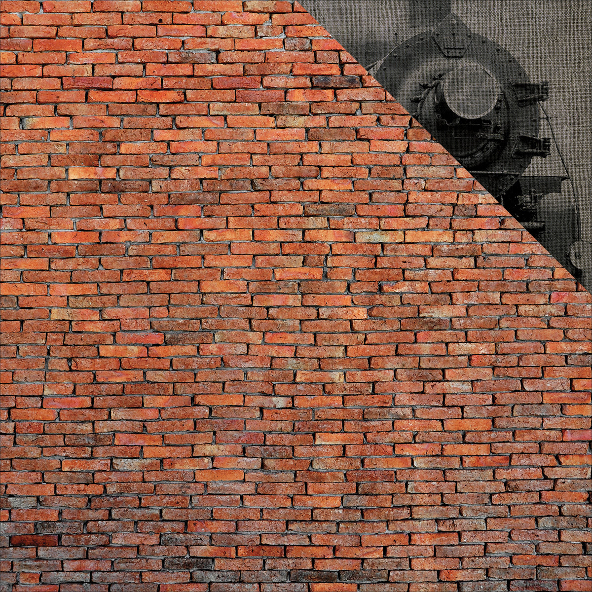 Reminisce Wizard Double-Sided Cardstock 12"X12" 25/Pkg - Brick Wall