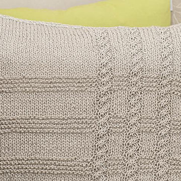 Pillowcase "Barley" with cables