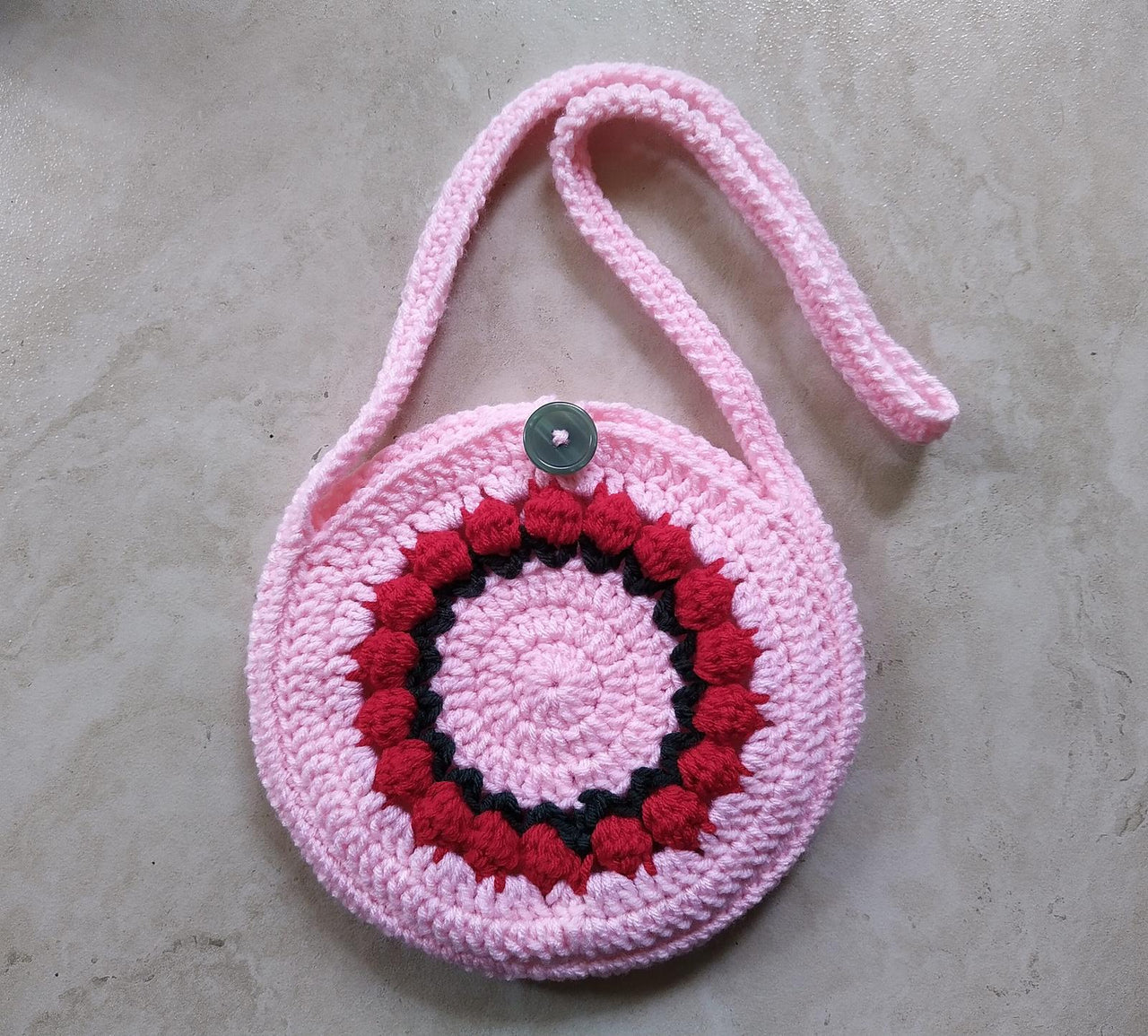 Crochet Flower Bag Pattern Beginner Kids Purse PDF Easy Toddler Handbag Crochet Small Crochet Bag With Strap DIY Girl’s Crochet Purse