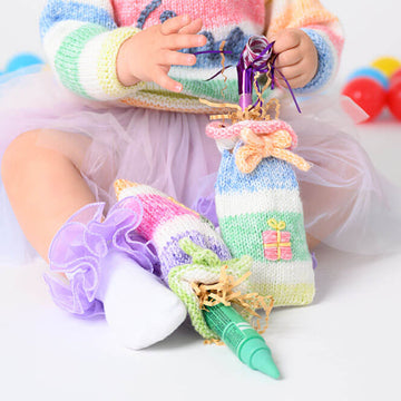 Birthday Pullover in Lion Brand Ice Cream - Downloadable PDF