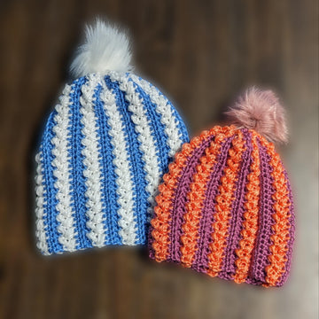 Puffy Stripes Beanie
