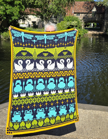 Waterside - Overlay Mosaic Crochet blanket