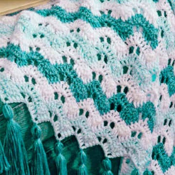 Malibu Ripple Afghan Crochet Pattern