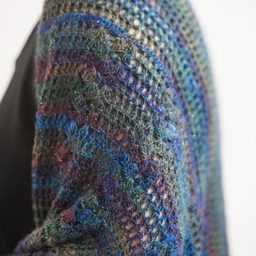 Eveleth Shawl in Berroco Millefiori Light Luxe - Downloadable PDF
