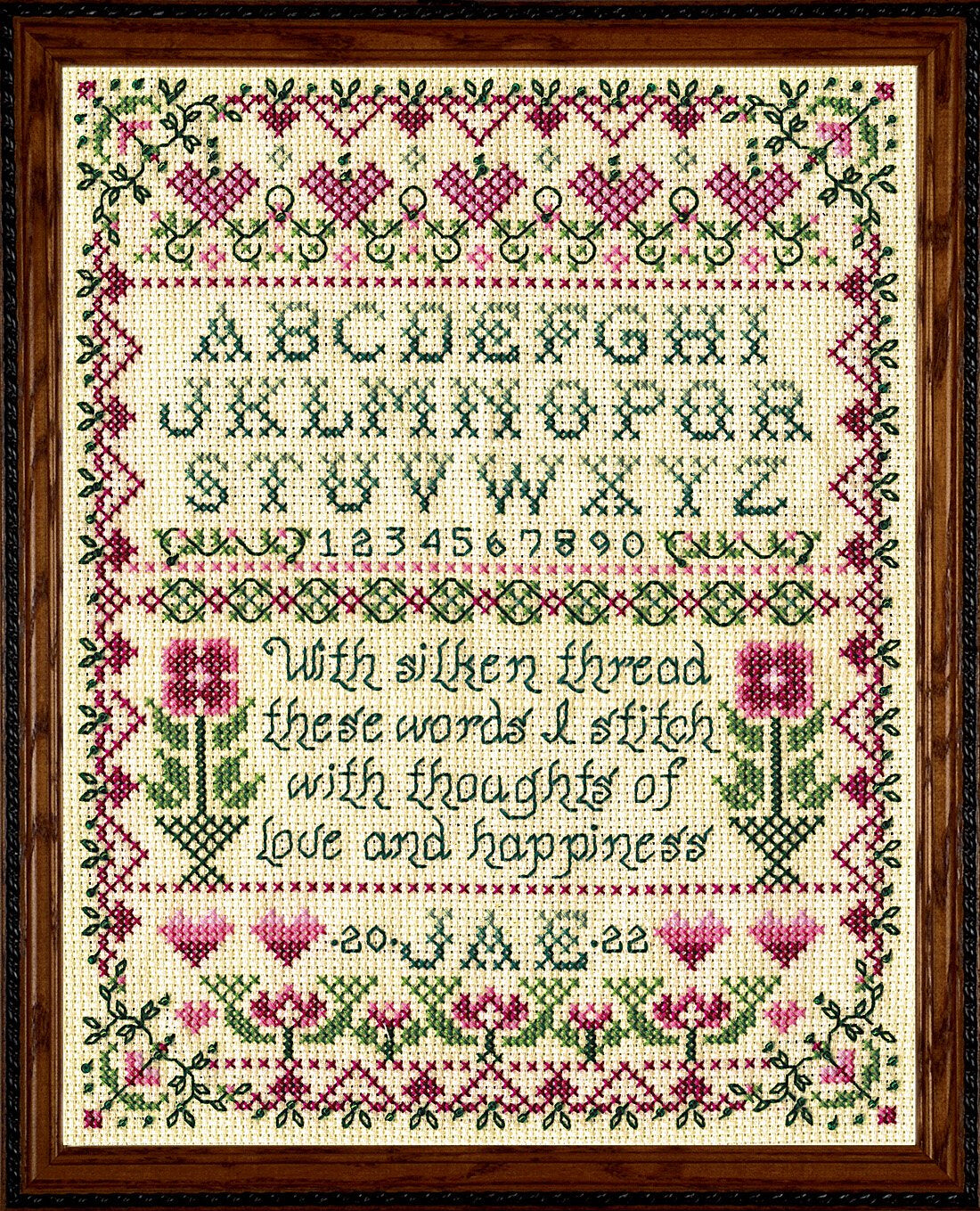 Design Works Stitcher Sampler Cross Stitch Kit - 21.59cm x 27.94cm
