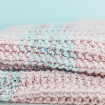 Fluffy Rib Knit Blanket