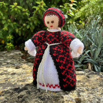 Katherine of Aragon Tudor Doll Knitting Pattern - Toy Knitting Pattern