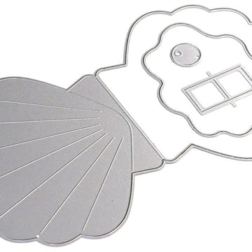 Elizabeth Craft Designs Elizabeth Craft Metal Die - Oyster Shell Card W/Pop-Up