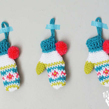 Fair Isle Mini-Mitten Ornament (2015037)