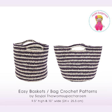 Easy Baskets or Bag Crochet Patterns