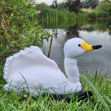 Knitted Whooper Swan