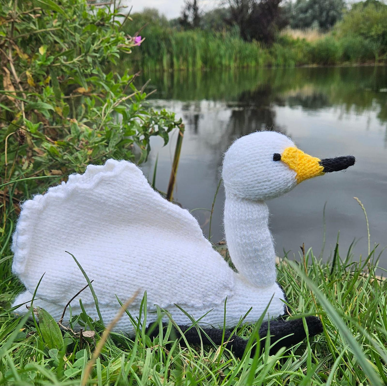 Knitted Whooper Swan