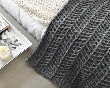 Hayden Chevron Crochet Blanket