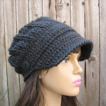 Crochet newsboy hat