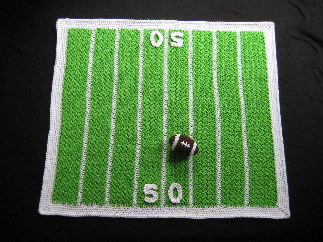 Football Blanket & Rattle