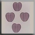 Mill Hill MH12085 - Small Channeled Heart Matte Amethyst