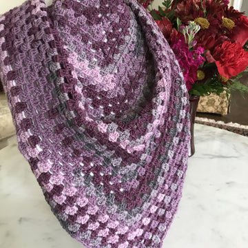 EASY BEGINNER'S Granny Square Scarf or Shawl