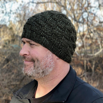 Classic Men's Basket Weave Beanie