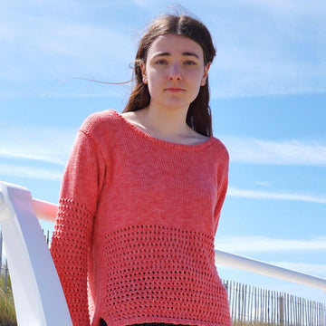 Painted Mesh Pullover