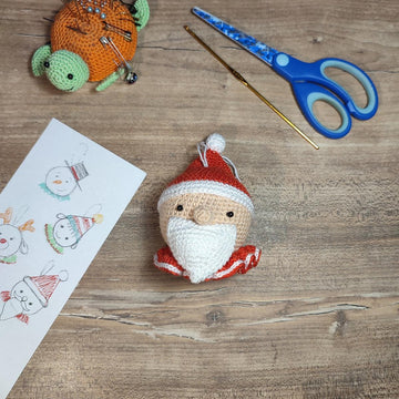 Santa Claus Crochet Bauble Pattern