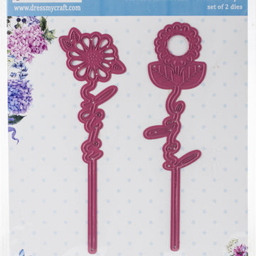 Dress My Craft Floral Sentiment Dies - Wish & Hope