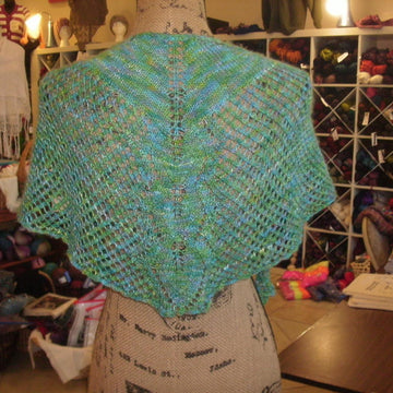 Painted Leaf Butterfly Shawl