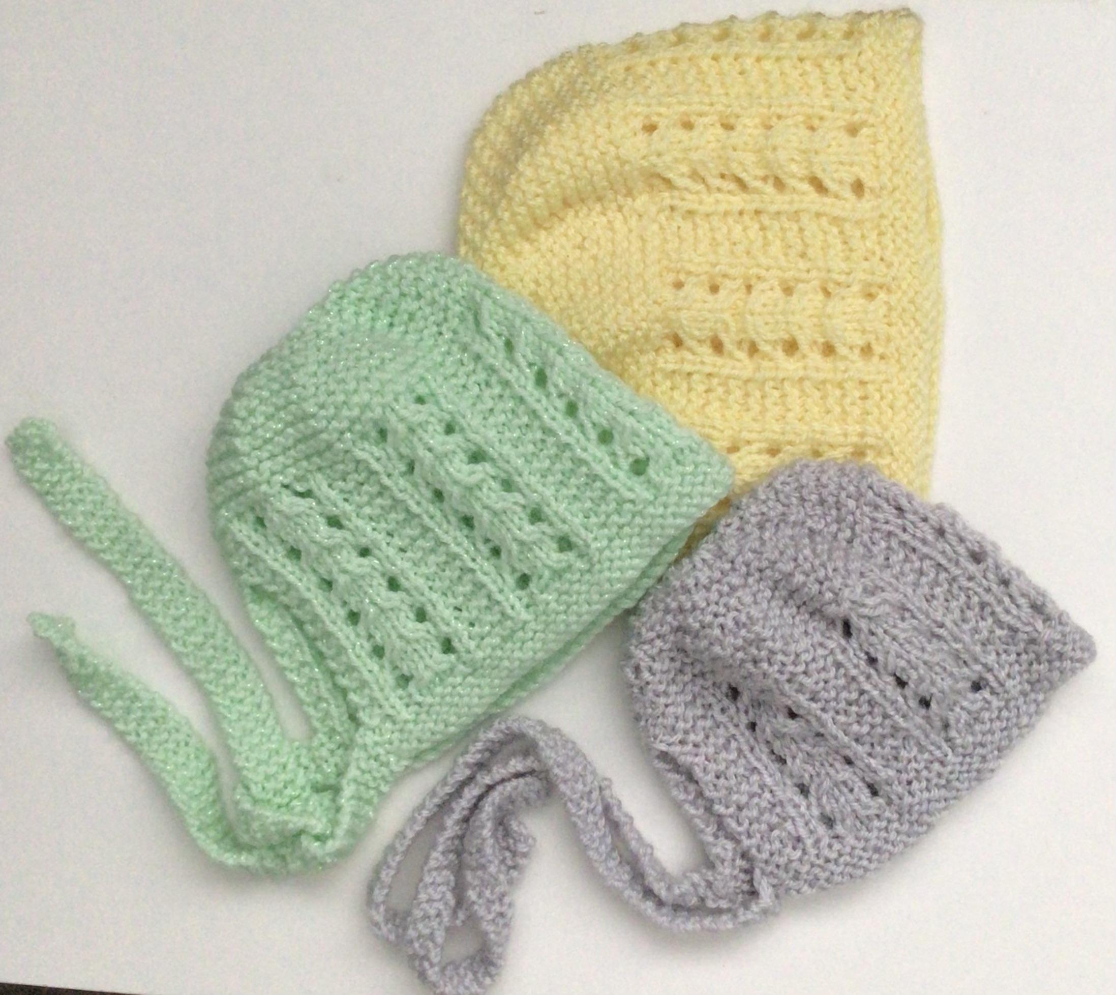 Petal Drops baby bonnet