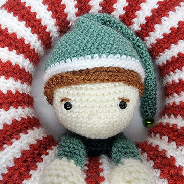 Crochet Christmas Elf Wreath