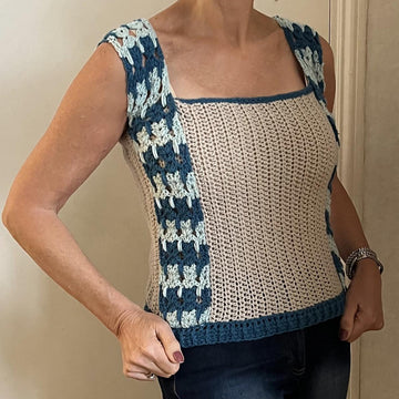 PURRRFECT CATSTITCH TOP