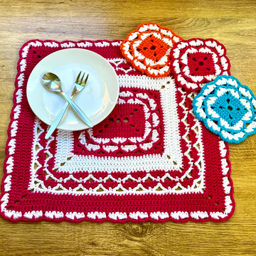 Placemat & coaster set by HueLaVive