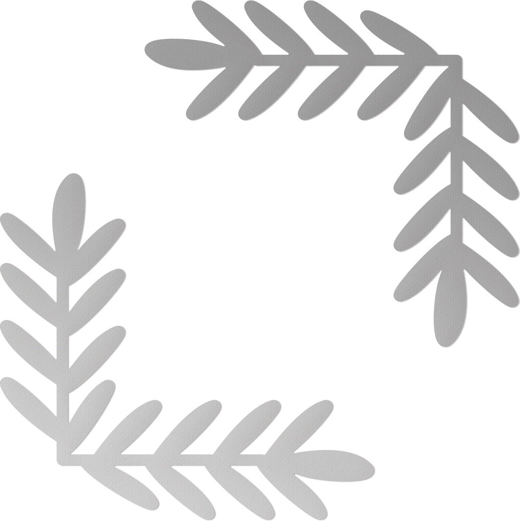 Artdeco Creations Couture Creations Peaceful Peonies Mini Dies 2/Pkg - Cornered Leaves 1, 1.8"X1.8"