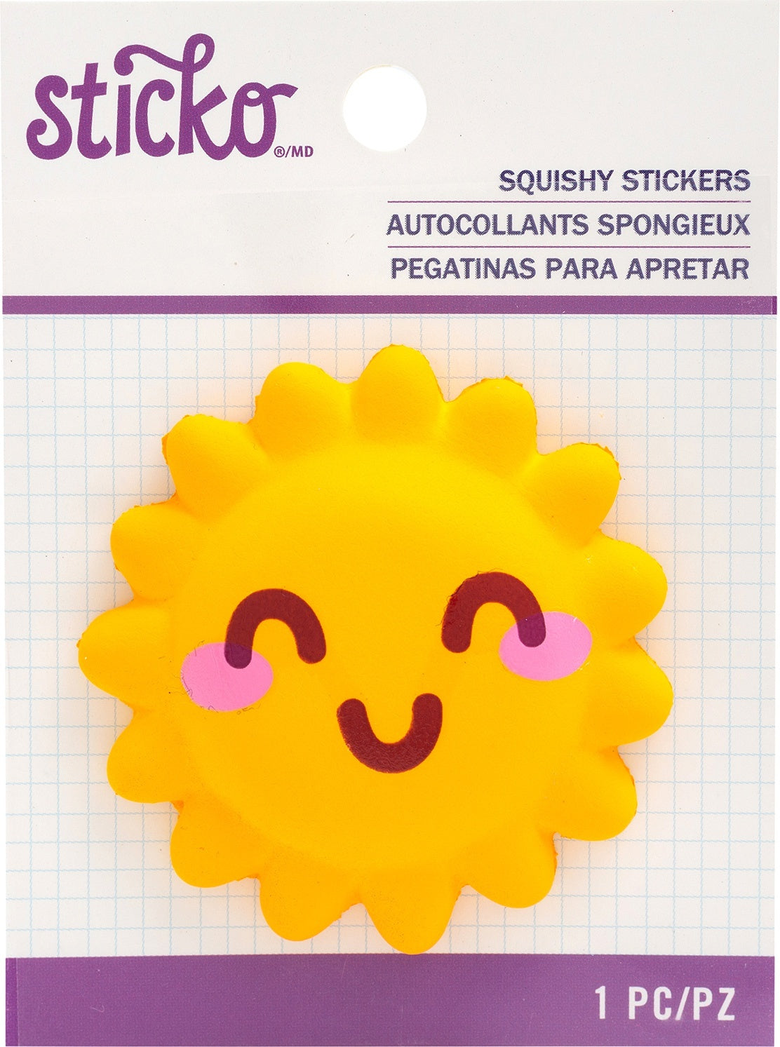 Sticko Squishy Sticker - Sun Face