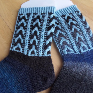 Blueberry Clouds Socks