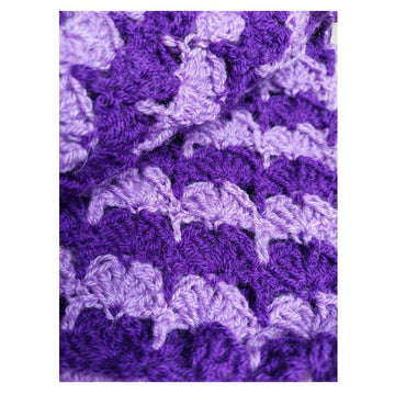 Crochet purple blanket pattern