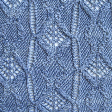 Mito Cable Lace Shawl