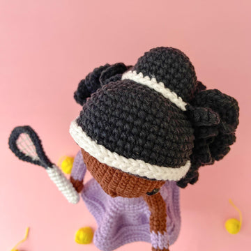 SERENA THE TENNIS PLAYER - CROCHET AMIGURUMI PATTERN