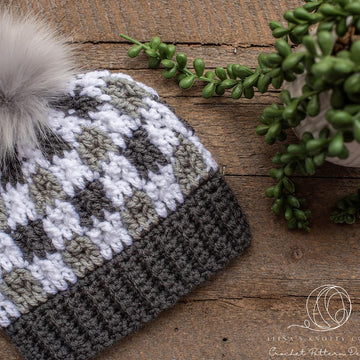 Twisted Plaid Beanie