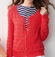 Zig Zag and Bobble Cardigan