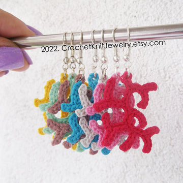 Coral earrings