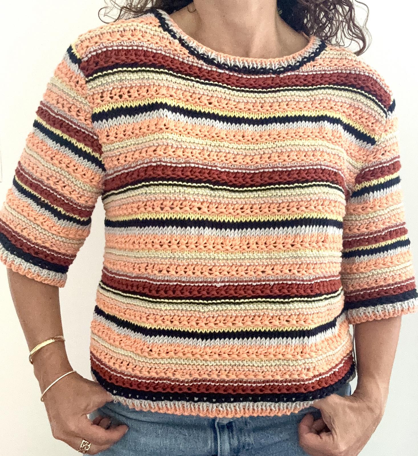 Short-Sleeve Cotton Knit Tee