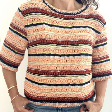 Short-Sleeve Cotton Knit Tee