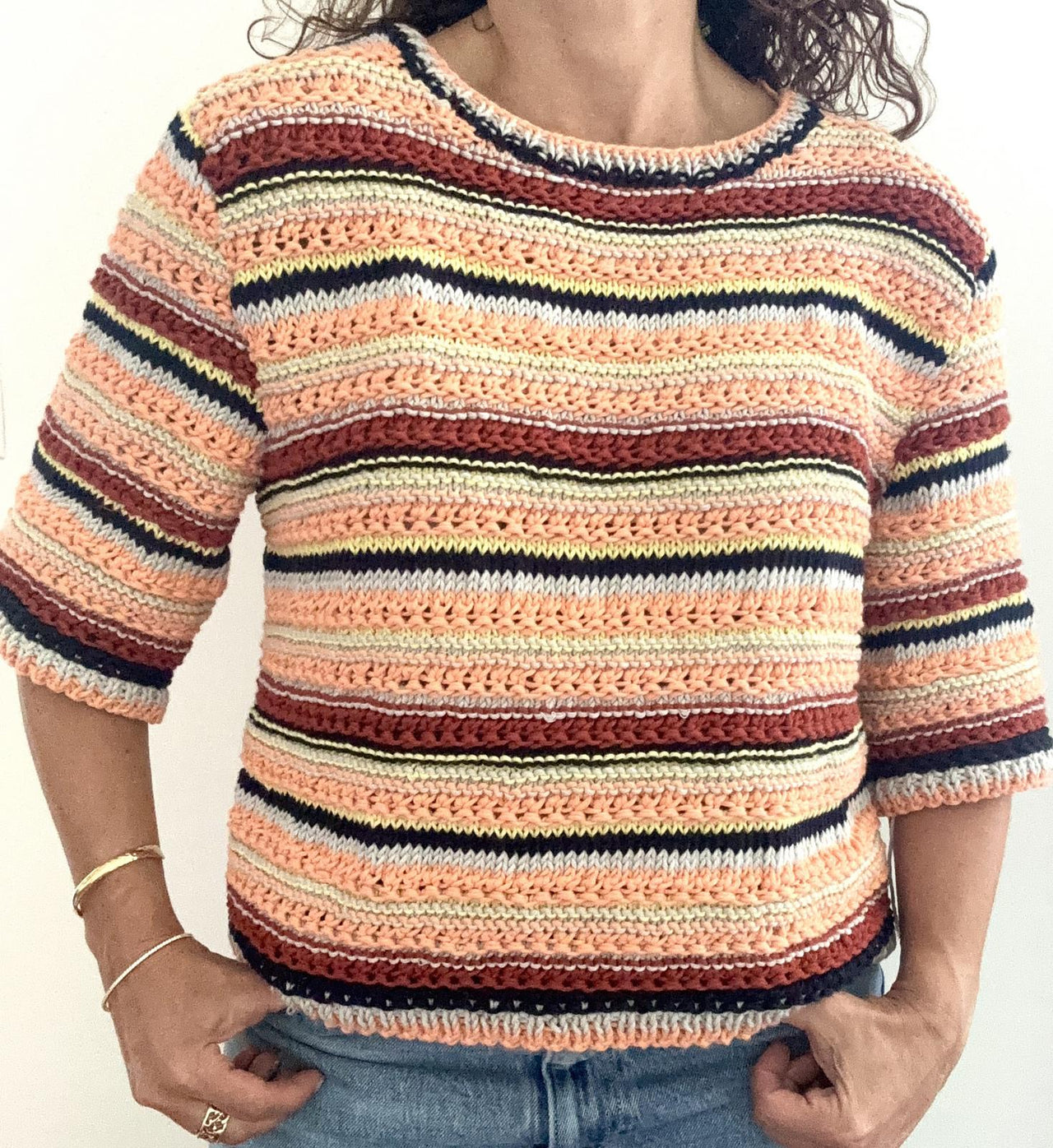 Short-Sleeve Cotton Knit Tee