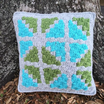 C2C Window Pane Throw Pillow