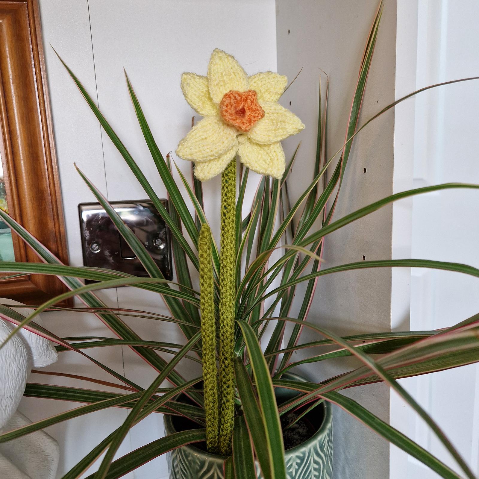 Knitted Daffodil