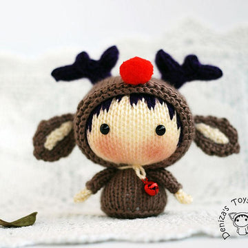 Christmas Deer Tanoshi Doll