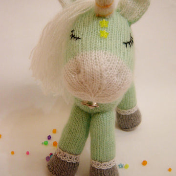 Toy Knitting Pattern plush Unicorn Knit a magical Unicorn as a gift for a girl