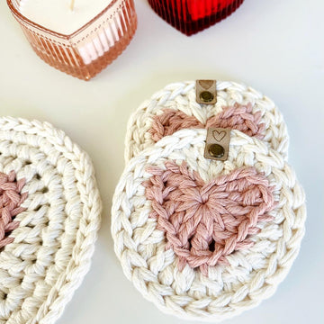 Heart Coaster and Hot Pad 091