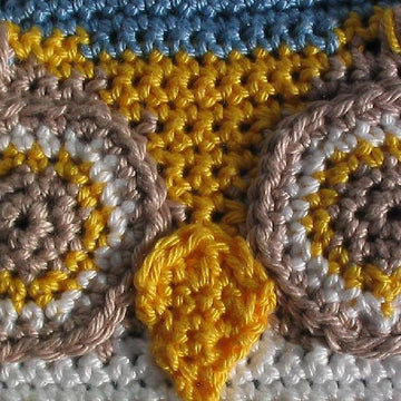 Ollie Owl Christmas potholder